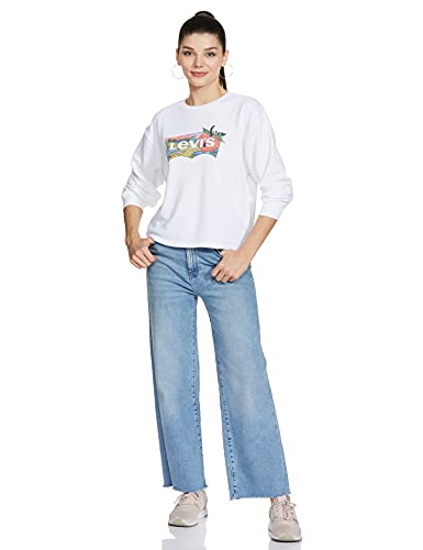 Image of Levi's Women Cotton Blend Crew Neck Sweatshirt