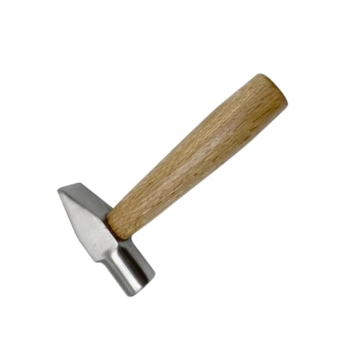 Martillo de joyería hecho a mano, accesorio portátil con superficie plana elegante, accesorio de manualidades para trabajos de metal detallados. Martillo