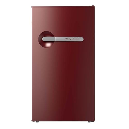 Image of Frigidaire Refrigerator-Retro Mini Fridge Energy Saving-Adjustable Thermostat Control- Ideal for Dorm, Office, RV, Garage, Apartment 3.1 Cu Ft, RED