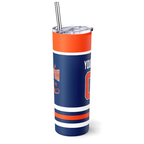 Image of ANTKING Edmonton Tumbler 20oz Travel Mug Custom Name Number Gifts | Stainless Steel Insulated Coffee Cup for Men Women
