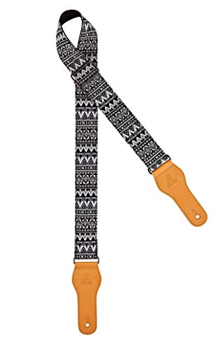 Ortega Guitars Adjustable Guitar Strap - Acoustic Guitar / Bass, Electric Guitar / Bass - World Series - Cotton, Icelander (OCS-450) - Image 2