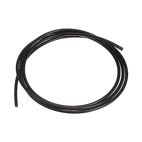 QUARKZMAN PU Übertragung Gürtel Polyurethan Rundriemen Antriebsriemen 3mm Durchmesser 3,3ft(1 Meter) Länge Glatte Oberfläche PU Urethan Gürtel für Antrieb Übertragung Schwarz