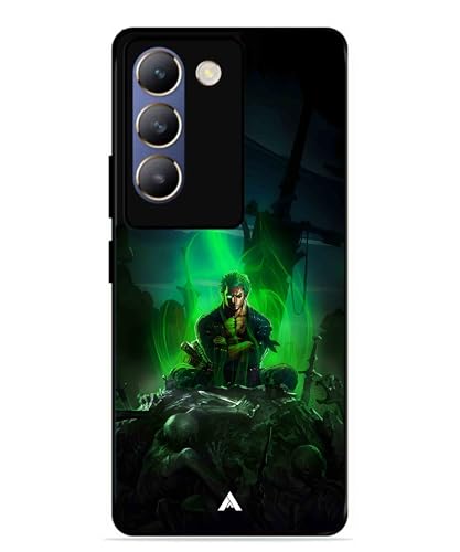 Image of Premium Anime 1 Case for Vivo Y200e (Glossy Finish) Soft-Touch Metal TPU Back Cover, Shockproof, Designer, Aesthetic Mobile Phone Case