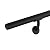 Meranti Aluminum Handrail for Indoor or Outdoor Steps and Stairs – Hand Rails for Elderly – DIY Complete Stair Railing Kit (5' Length, Black Textured)