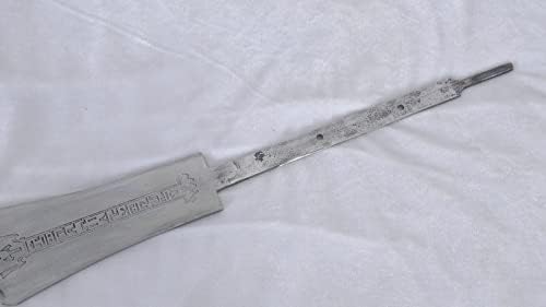 Miniatura 9 de Auténtica espada bárbara de Conan hecha a mano, accesorios de latón real, funda de cuero tradicional, funda de cuero tradicional, fantasía medieval