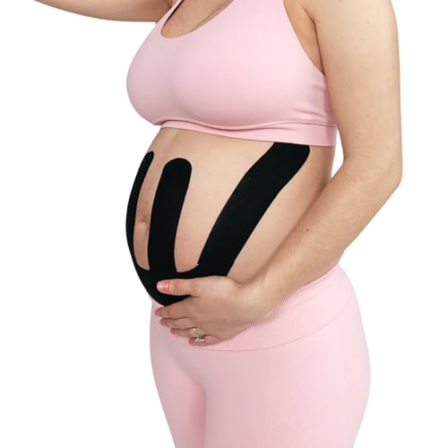 Belly Bloom Kinesiology Tape for Pregnancy (Black)