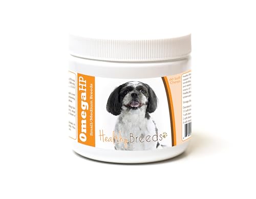 Image of Healthy Breeds Shih-Poo Omega HP Fatty Acid Skin and Coat Support Soft Chews 60 Count