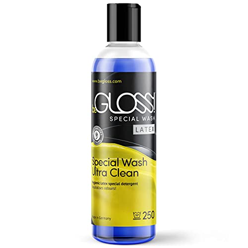beGLOSS Special Wash Latex   Agente de limpieza suave para prendas de goma y látex (250 ml)