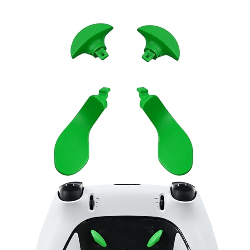 Image of 4 Pcs Edge Controller Back Paddles for PS5 DualSense Edge Controller, Paddles Replacement Compatible with PS5 Edge Controller, Metal Paddles for PS5 DualSense Controller (Green)