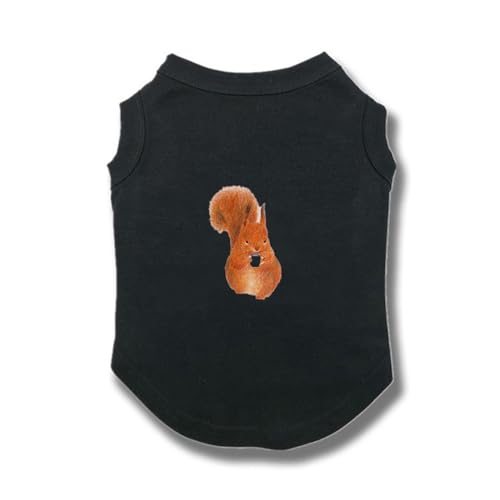 ZSDGBZ 黒 犬 夏服 ペット服 ドックウェア ワンピース タンクトップ ハーネスウェア 猫服 ペアルック おそろい 男の子 女の子 可愛い オシャレ 袖なし お散歩 お出かけウェア XL インスタ映え