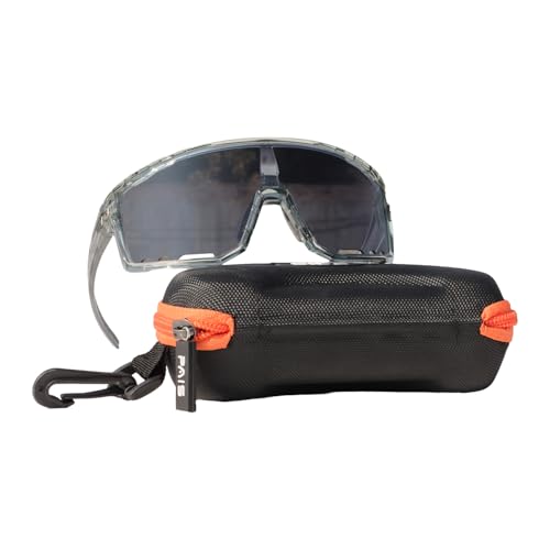 Image of PAIS Photochromic Sport Sunglasses for Big Heads, Man Women XXL Shades - Wide Temple Fit, Flame Motif, Cycling Biking Running