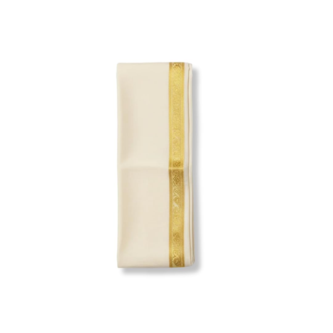 haldi mehendi shaadi Dupion Silk Uparna | White Male Upeni Khes Angavastram for Groom Wedding Pooja Rituals (2.28 mtr, Dupatta Shawl)-picture-17
