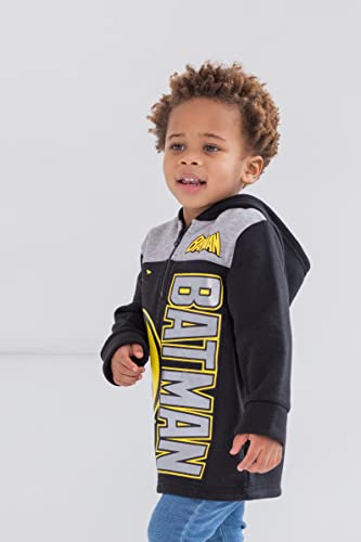 DC Comics Justice League Batman Fleece Hoodie Toddler to Big Kid2