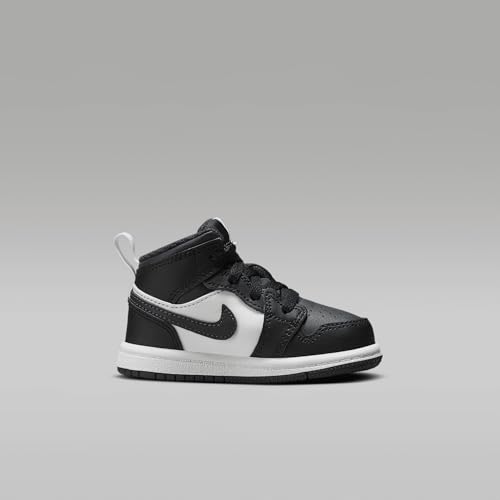 Jordan 1 Mid Baby/Toddler Shoes (DQ8425-010, Black/Summit White/Off Noir)3