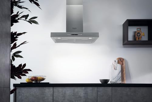 Hotte aspirante Hotpoint 60 cm pour cuisiner sans odeur avec eclairage LED