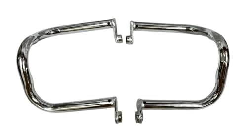 Image of Motorcycle Engine Guard, Heavy Duty Chrome Plated, Compatible with Interceptor 650, Continental GT 650 (Chromed)
