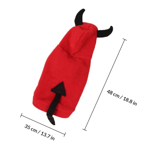 Disfraz Demonio para Perro XL Ropa de Invierno miniatura 2