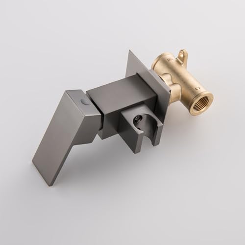 Kit douchette bidet wc eau chaude froide avec pression réglable en laiton - 6