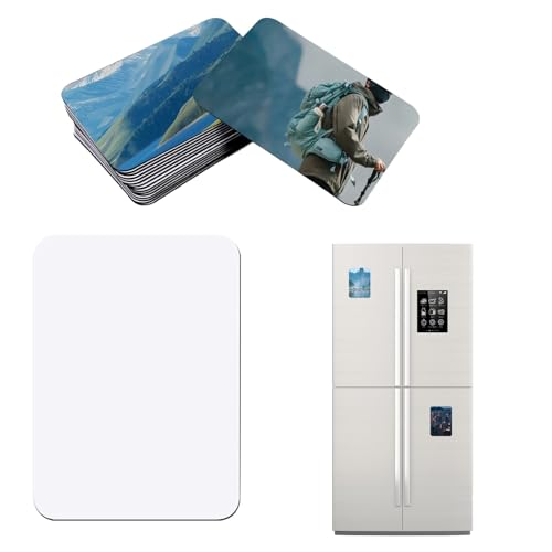 Sublimation Blanks Fridge Magnet 50pcs Personalised Magnetic Stickers