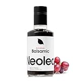 Neolea Dark Balsamic Vinegar from Greece - Made from 70% Grape Must & Red Wine Vinegar Aged in French Oak Barrels- Dressing for Salad, Cooking, Food, Cheese & Meal - 8.45 fl oz / 250 ml