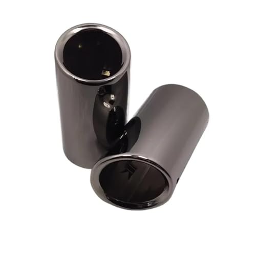 Tuyau d'échappement en inox noir biais pour Golf et Tiguan 1.4T