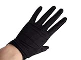 DooWay Women Fashion Short Wrist Long 100% Silk Nature Stretchy Satin Gloves Black UV Sun Protect TECH Touchscreen