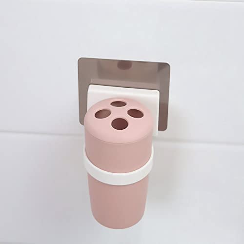 Image of Kookee Wall Mounted Self Adhesive No-Drill Toothbrush Holder for Bathroom to Keep Brushes (ART00661)