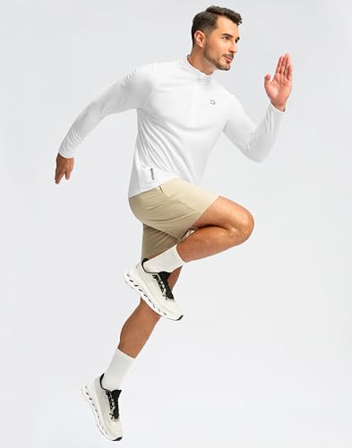 Image of G Gradual Men's Quarter Zip Pullover Running Athletic Shirts Long Sleeve
