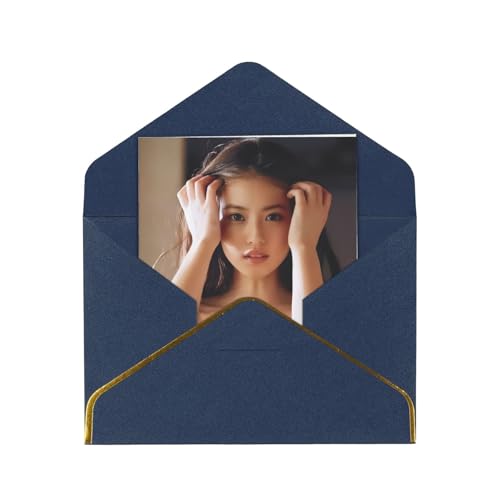 メッセージカード 今田美桜 グリーティングカード 人気 シンプル 挨拶状 年賀状 感謝カード 金箔押し 封筒付き 多機能 レター用品 友達 家族 記念日 新年 お正月 お誕生日 贈り物 おしゃれ プレゼント