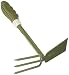 Homes Garden Bend-Proof Small Hand Digger and Hoe Combo 11.5" L x 3" W Carbon Steel Garden Tool Lightweight Soft PVC Ergonomic Handle Grip Non-Slip #G-2011-US