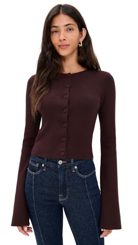 Good American Women's Bell Sleeve Knit Cardigan