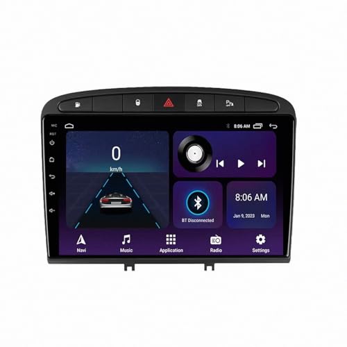 Navegación de video de automóvil para Peugeot 308 que renueva el panel con pantalla táctil