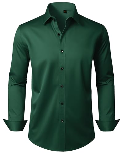 Alimens & Gentle Men's Dress Shirt Long Sleeve