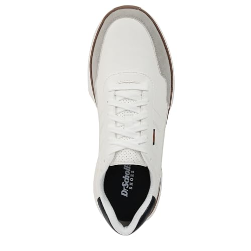 Dr. Scholl's Mens Jake Retro Sneaker White Grey Fabric 9 M - image 5
