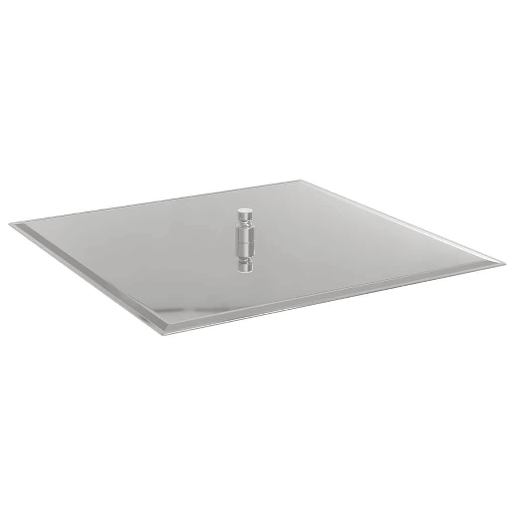 vidaXL Cabezal de Ducha Cuadrado Efecto Lluvia Acero INOX 304 50x50 cm, Cabezal de Ducha Tipo Lluvia, Cabezal de baño, Pieza de Ducha