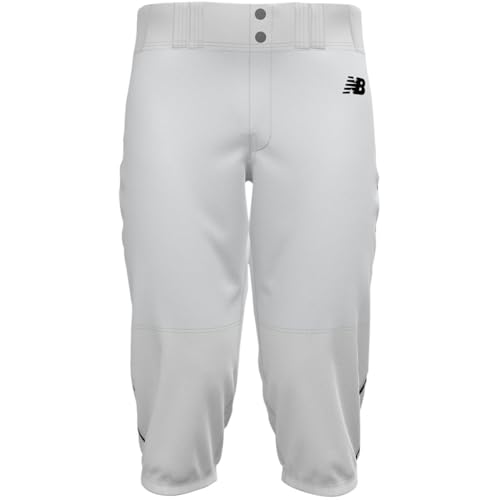 New Balance Men's Adversary 2.0 Piped Knicker Baseball Pants White/Black Xl