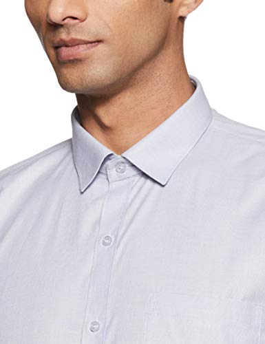 Image of Hang & Wear Men's Plain Regular fit Formal Shirt (MS-G12- Grey 38)