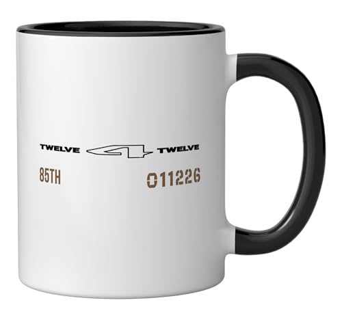 Taza Jeep Cerámica 85 Aniversario Oficial Negro/Blanco miniatura 2