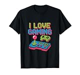 Photo Gallery i love gaming pixel art gamer dichiarazione maglietta Photo Gallery i love gaming pixel art gamer dichiarazione maglietta
