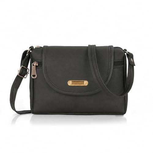Image of J I ACCESSORIES Women's Stylish Crossbody Sling Bag - Elegant PU Leather Small Shoulder Purse with Adjustable Strap - Casual & Travel Handbag