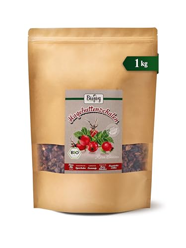 Biojoy BIO-Hagebuttenschalen getrocknet (1 kg), ganz, ideal für Hagebuttenschalen-Tee (Rosa canina)