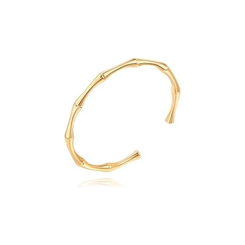 Aobei Pearl 18K Gold Bamboo Cuff Bracelet Cover