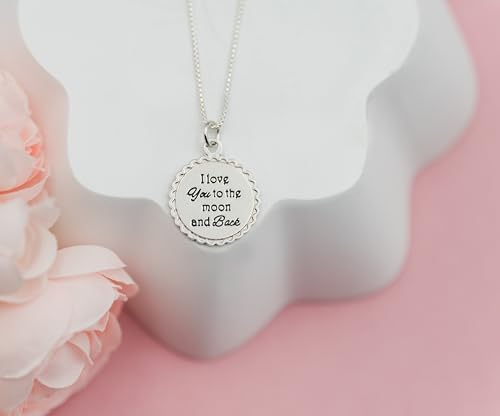 Precious Pieces Girl's Sterling Silver "I Love You to the Moon and Back" Necklace3