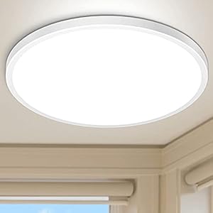 Hepside160LED Round Ceiling Lights, 12 Inch Modern 28W 2520LM Bathroom Waterproof Flush Mount Ceiling Lamp, Daylight…
