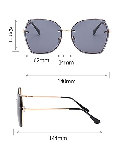 FHKQMLFQ-Woman Fashion Rimless Sunglasses Outdoor Metal UV400 Sunglasses Gift2