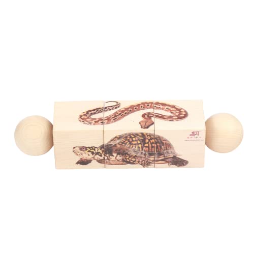 Image of Ariro Rotating Puzzle | Reptiles for Toddlers | Montessori Puzzle for 1yr Old boy and Girl | Grasping Toy which Builds Concentration, Improves Visual Discrimination & Develops Problem Solving Skills