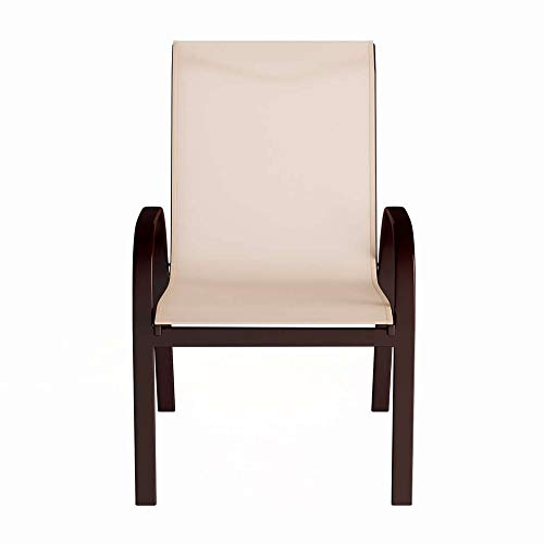 Cadeira de Jardim Sauípe Marrom e Bege