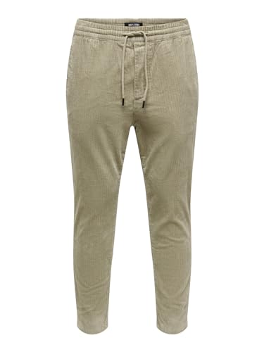 ONLY & SONS Herren Sweatpant ONSLINUS Cropped Cord - Tapered Fit - XS-XXL,...
