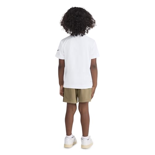 Image of Nike Boys' Dri-FIT Swoosh Logo T-Shirt and Mesh Shorts 2-Piece Outfit Set