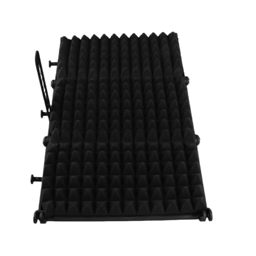 Cabina acústica plegable de 3 paneles para aislamiento vocal de escritorio para estudio de grabación y podcast miniatura 3